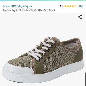 Traq by Alegria Sneaq Shoe - washed khaki